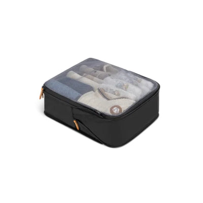 Black compression packing cube with ternx branding