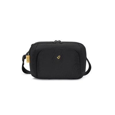 Black crossbody sling bag with ternx branding