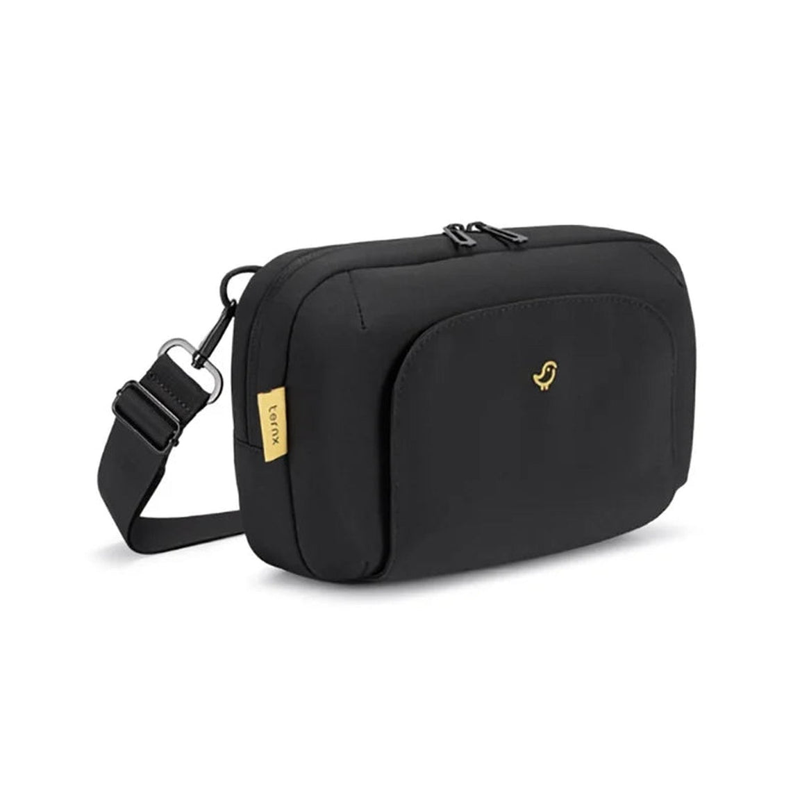 TernX crossbody bag worn across the chest while travelling