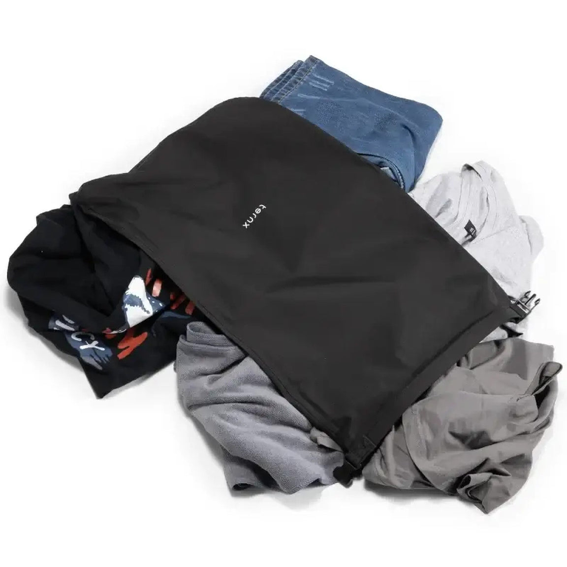 TernX laundry bag unfolded into a diaper change mat