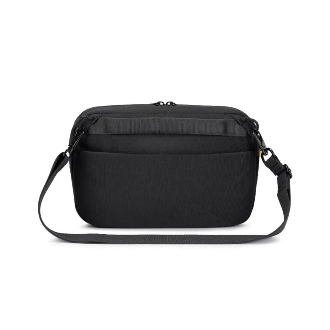 Front view of the TernX diaper sling bag in black