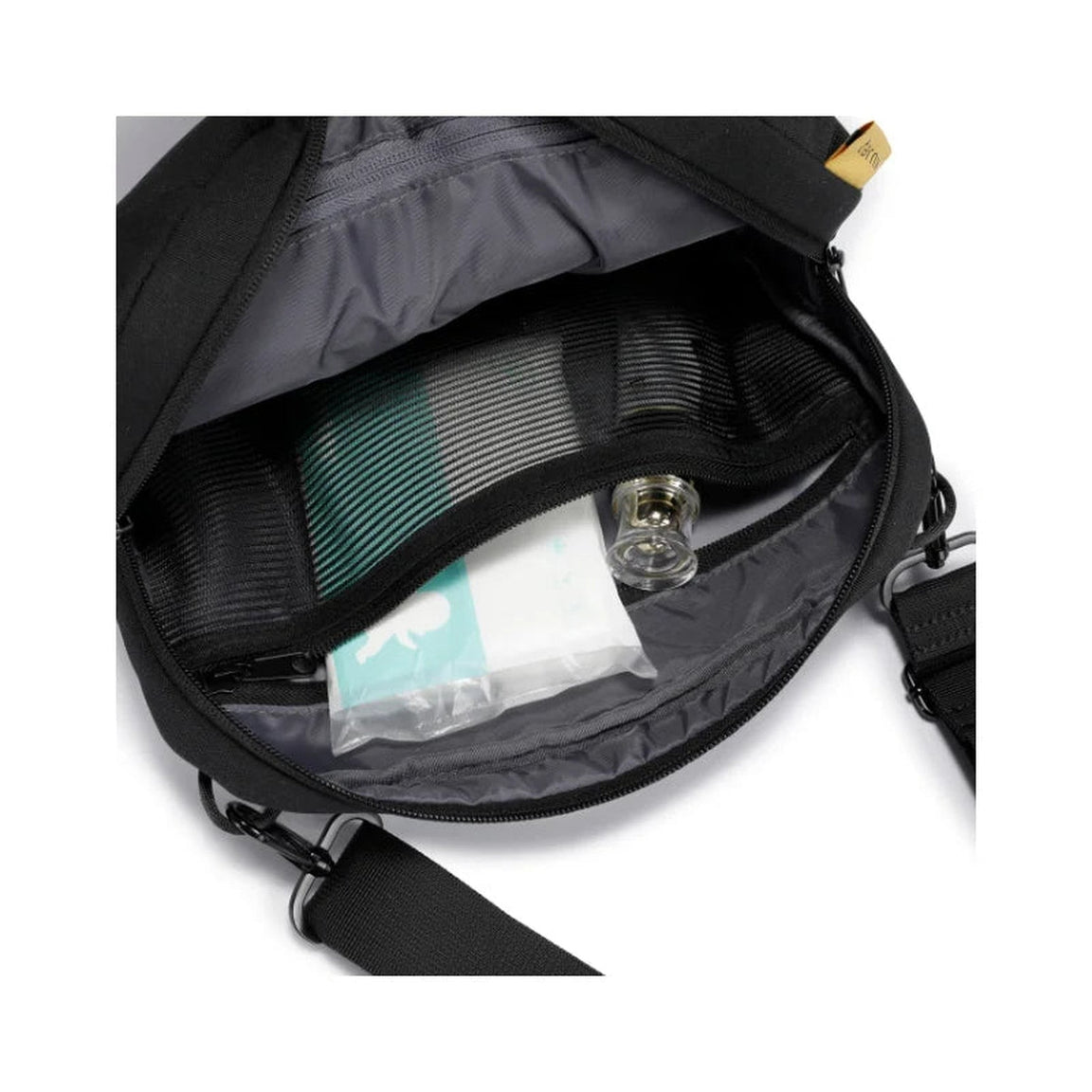 Organised internal pockets of the TernX diaper sling bag
