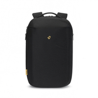 Thumbnail for TernX travel backpack diaper bag in black with multiple compartments, insulated bottle pockets and luggage pass-through