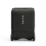 Black suitcase with 'ternx' branding on a white background