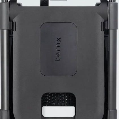 The polycarbonate shell and aluminium frame of the folded TernX